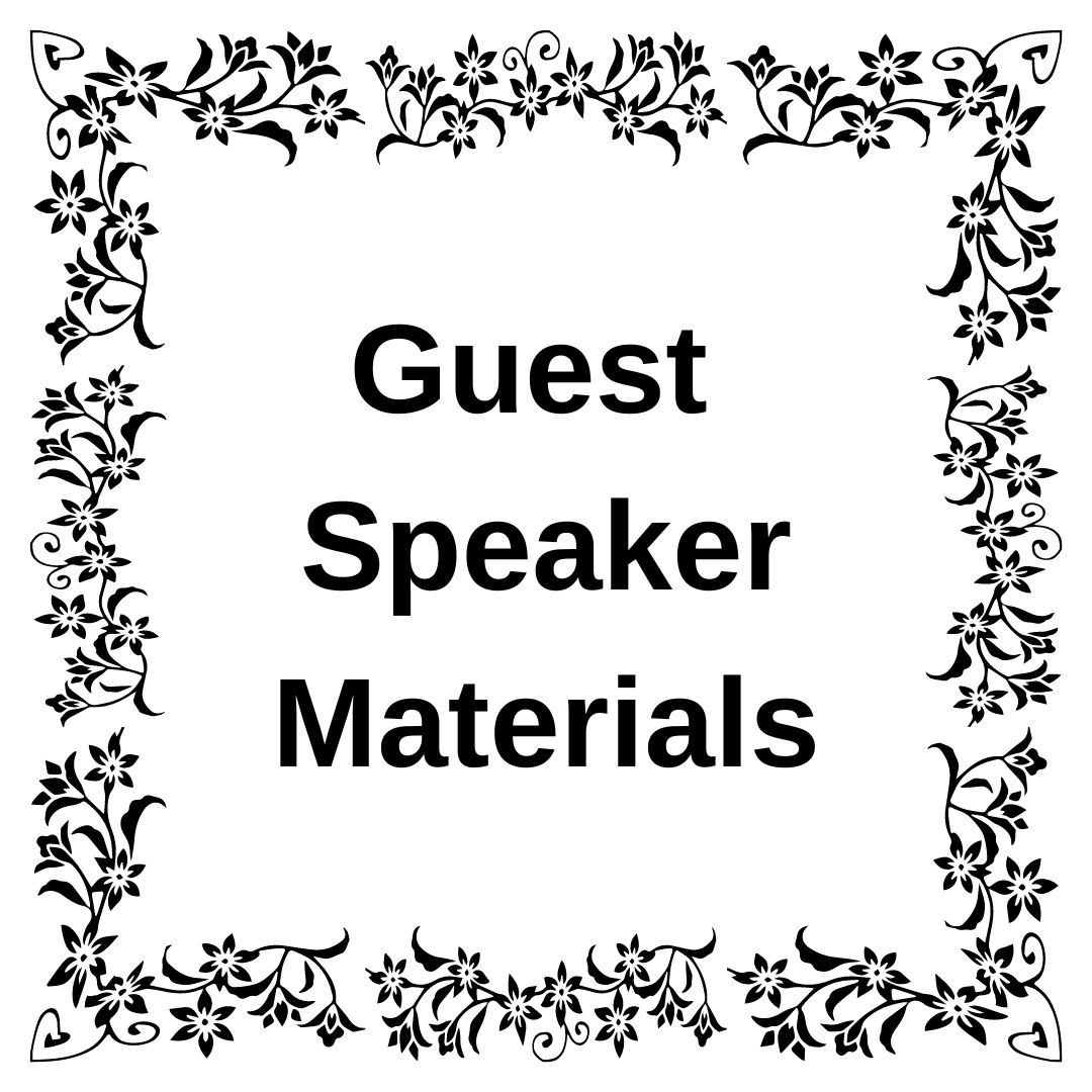 Guest Speaker Materials: McKitrick Chabot and Evie Tilney